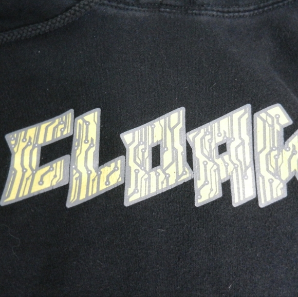 Cloak Sweatshirt Size Large Black Lion Graphic Hoodie Hidden in Plain Sight - Picture 8 of 14